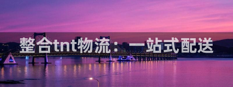 ,优游国际反水：整合tnt物流：一站